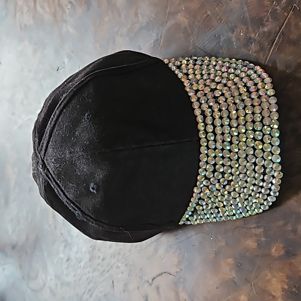 Bling Rimmed Cap Hat NWT Women Men Kid - Trend Zone Velcro Closure